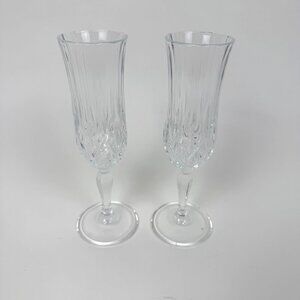 Pair of Royal Crystal Rock Opera Champagne Flutes